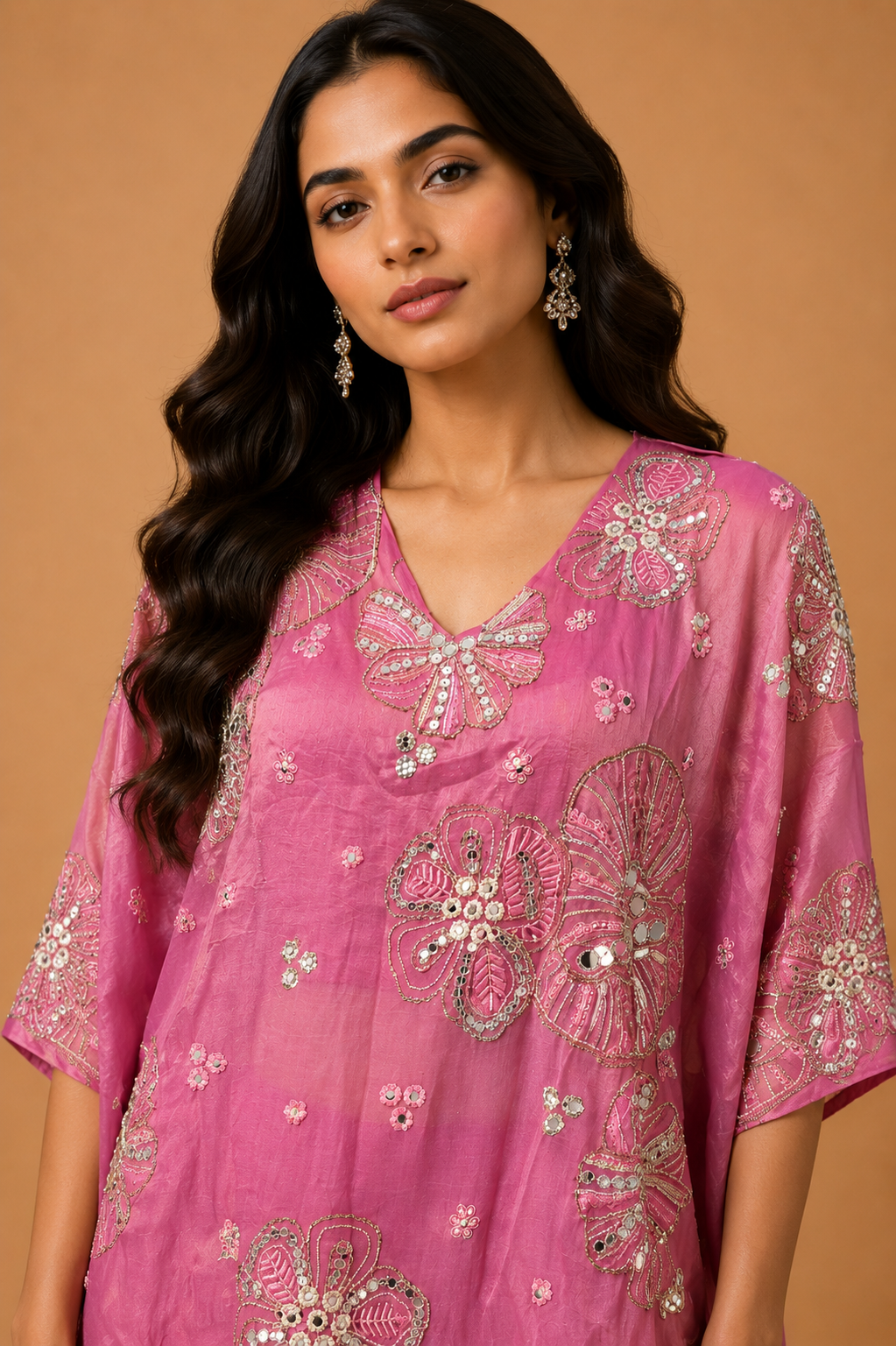 Blush Pink Embroidered Co-ord Set