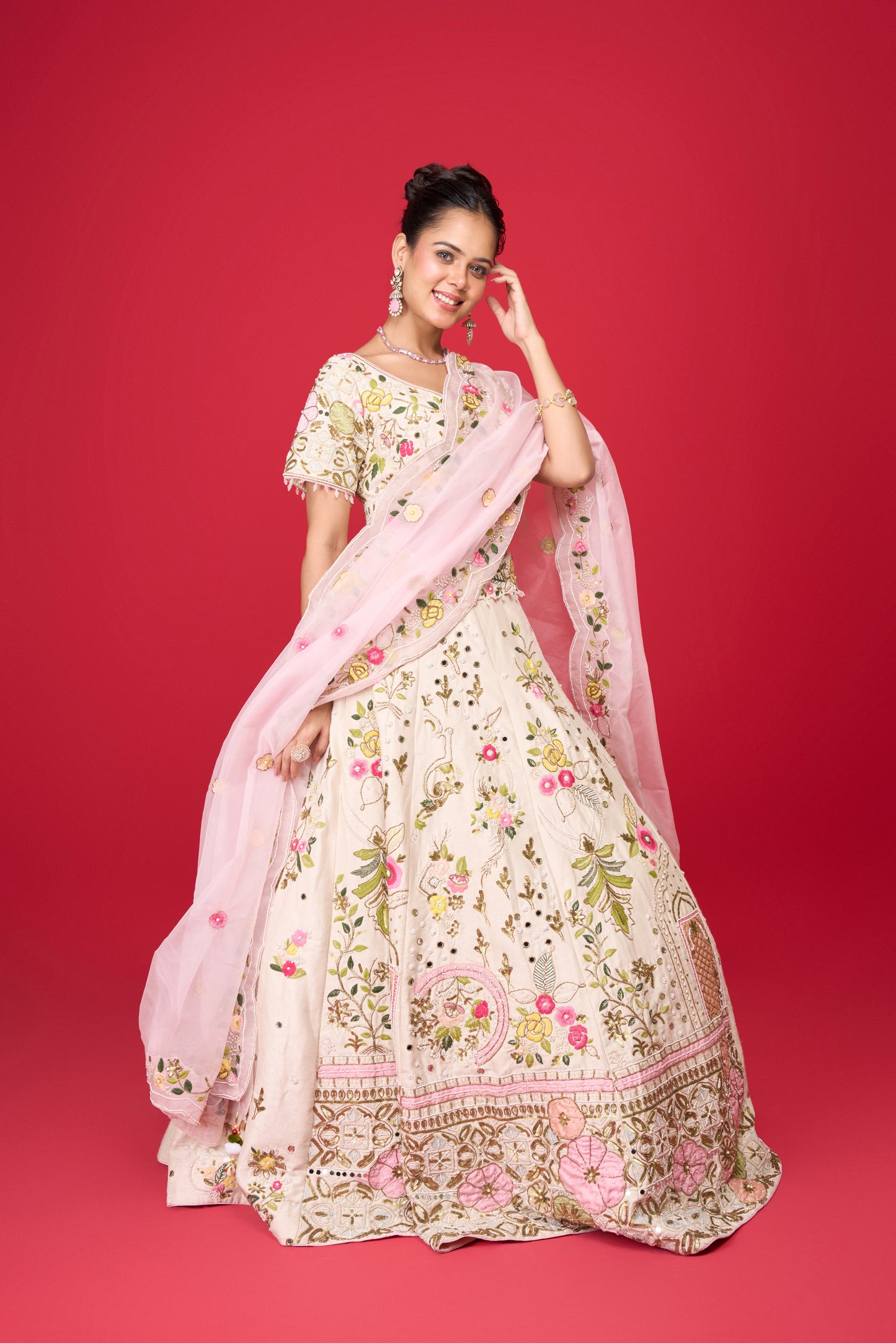 IVORY SILK LEHENGA
