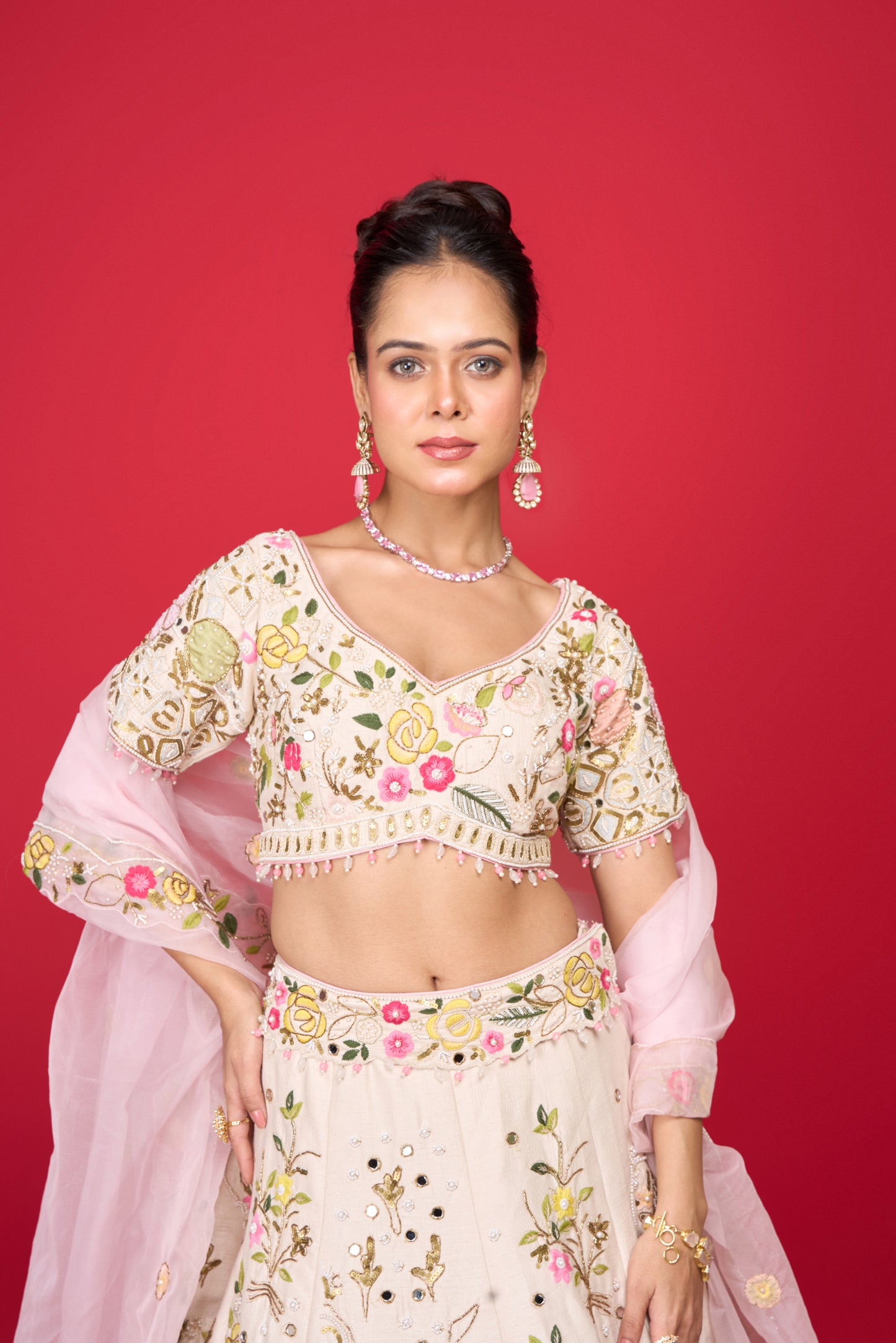 IVORY SILK LEHENGA