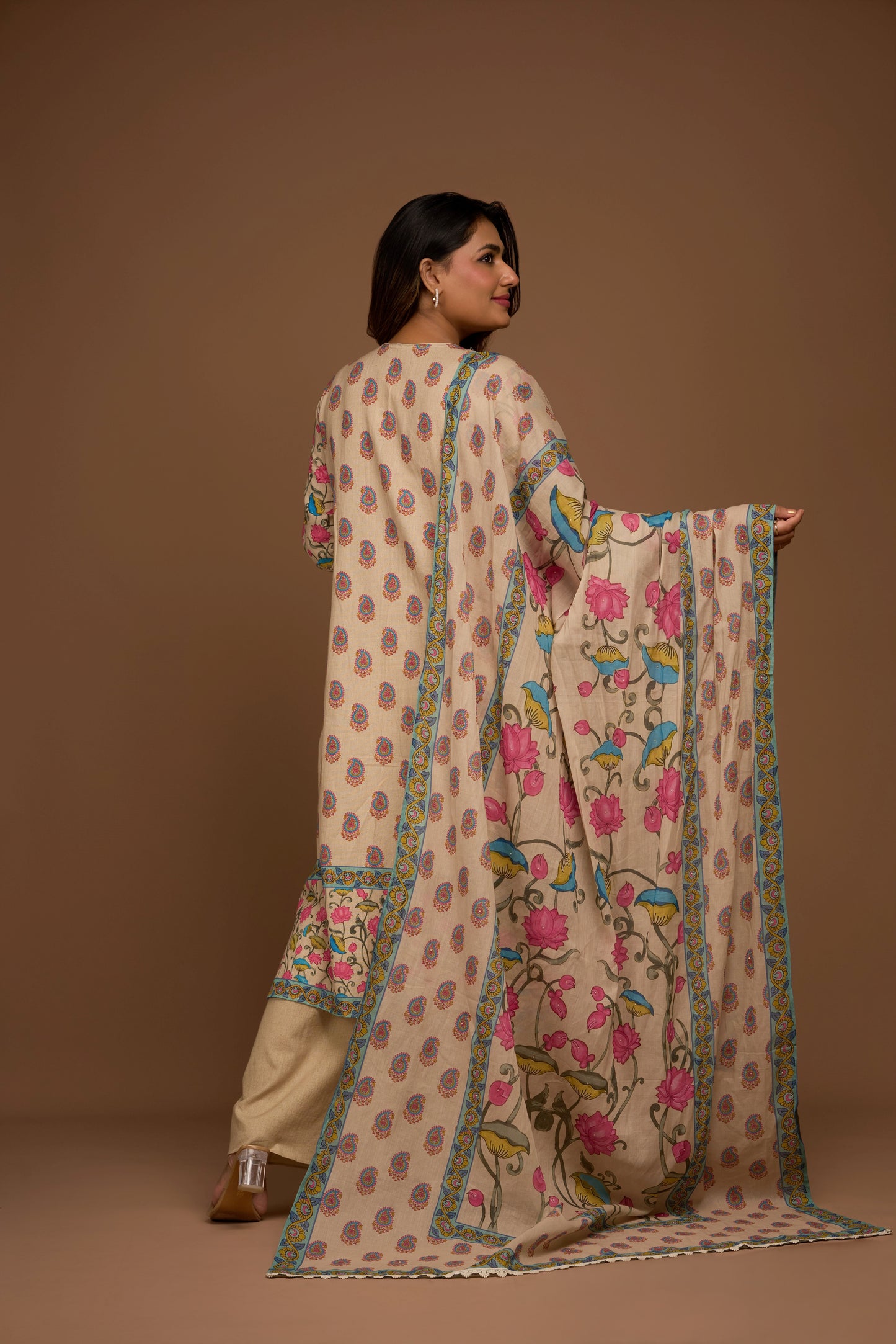 OAT KURTA PALAZZO SET WITH DUPATTA