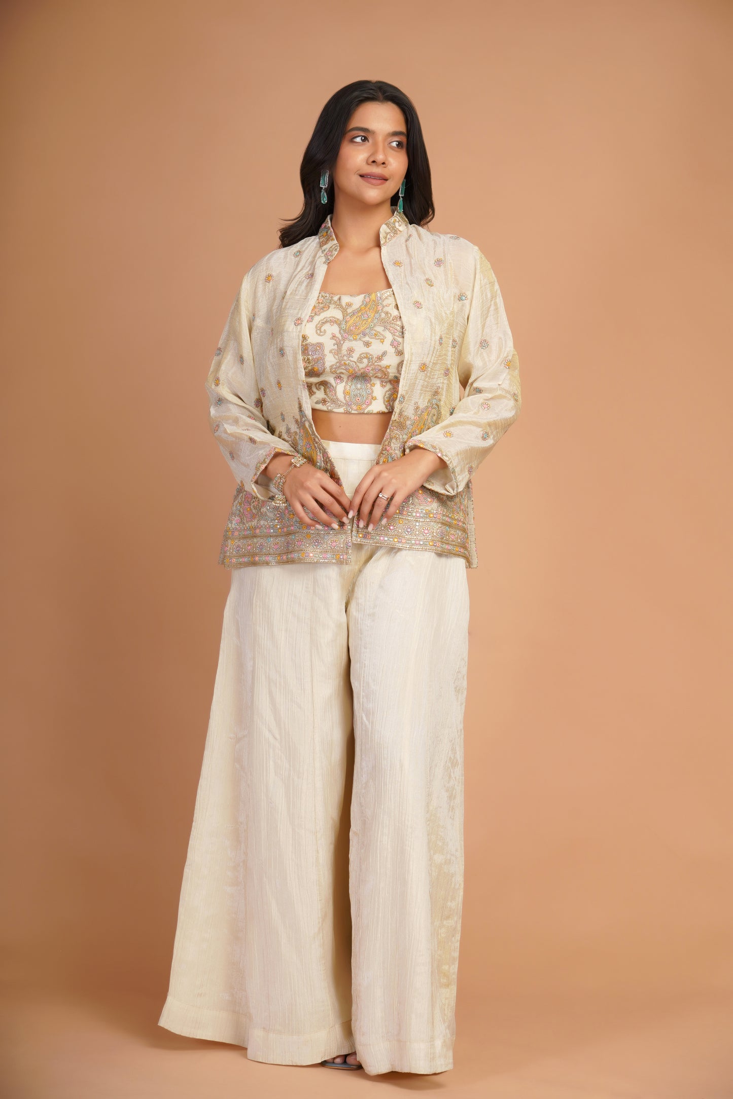 CREME PALAZZO SET