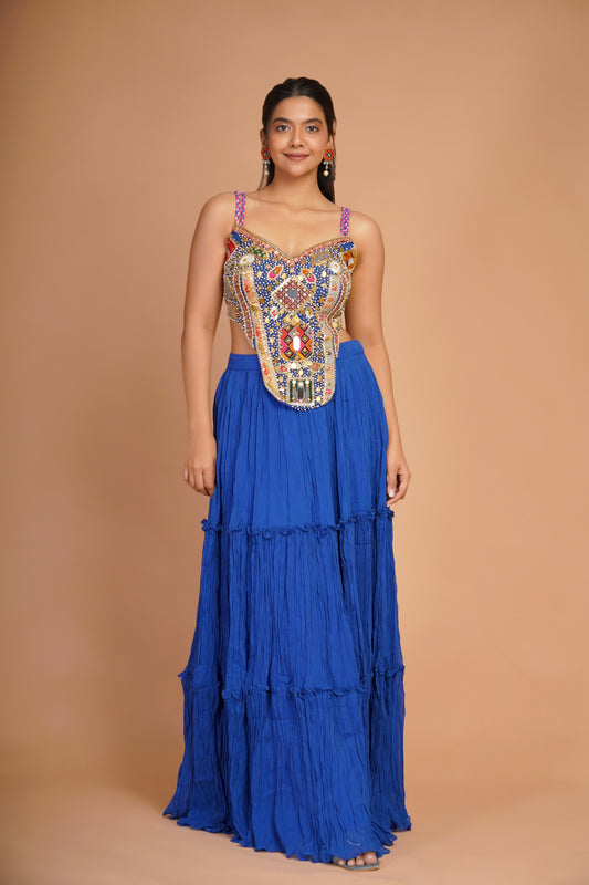 COBALT BLUE INDO-WESTERN