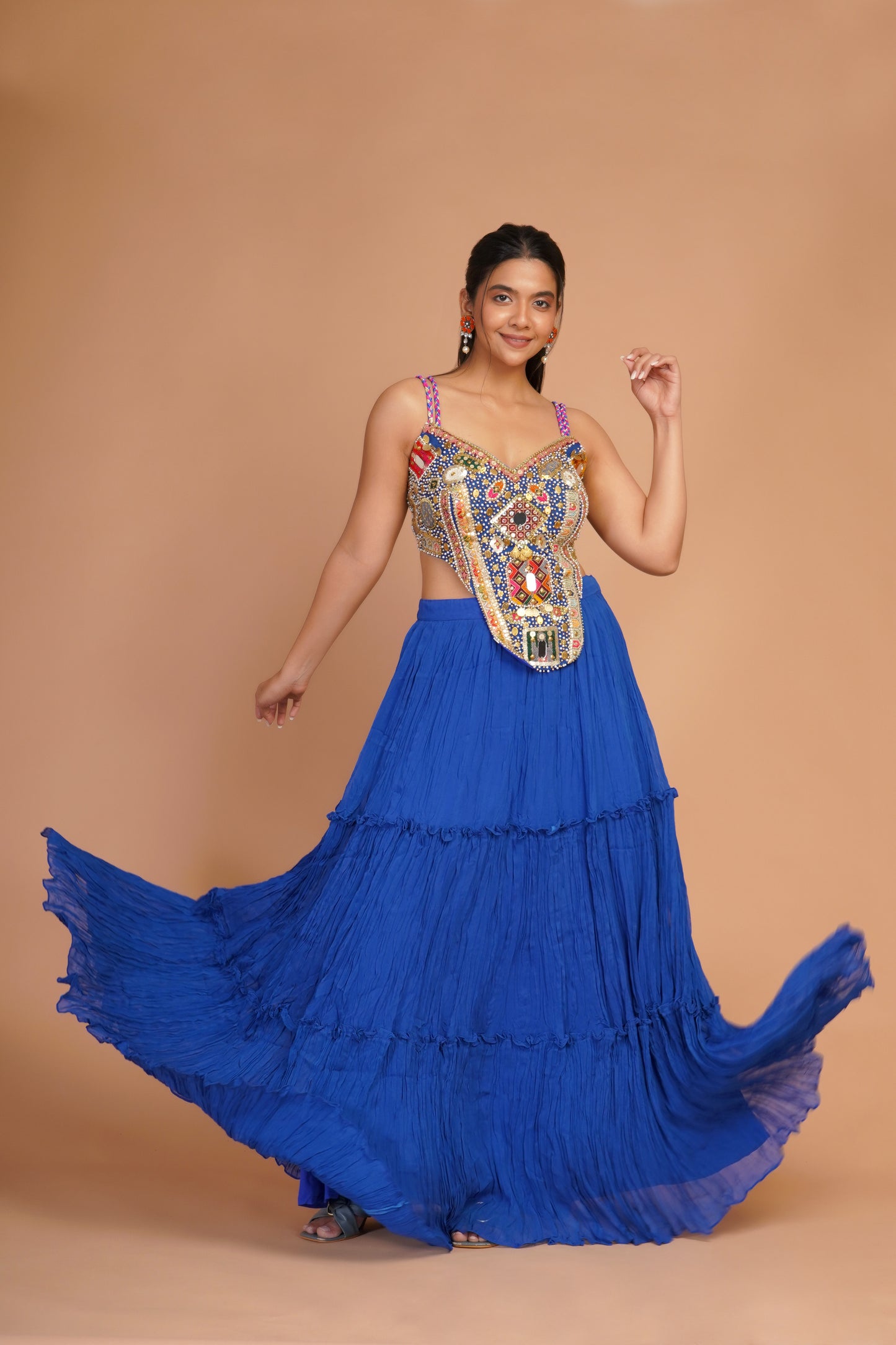 COBALT BLUE INDO-WESTERN