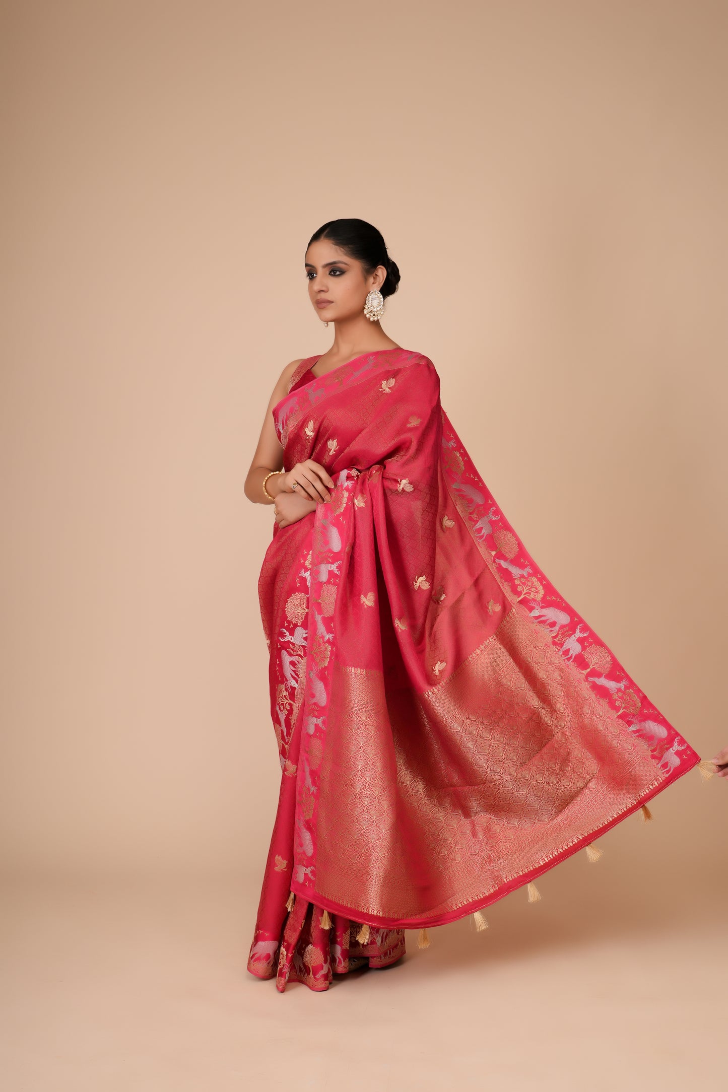 PINK DOLA SILK SAREE