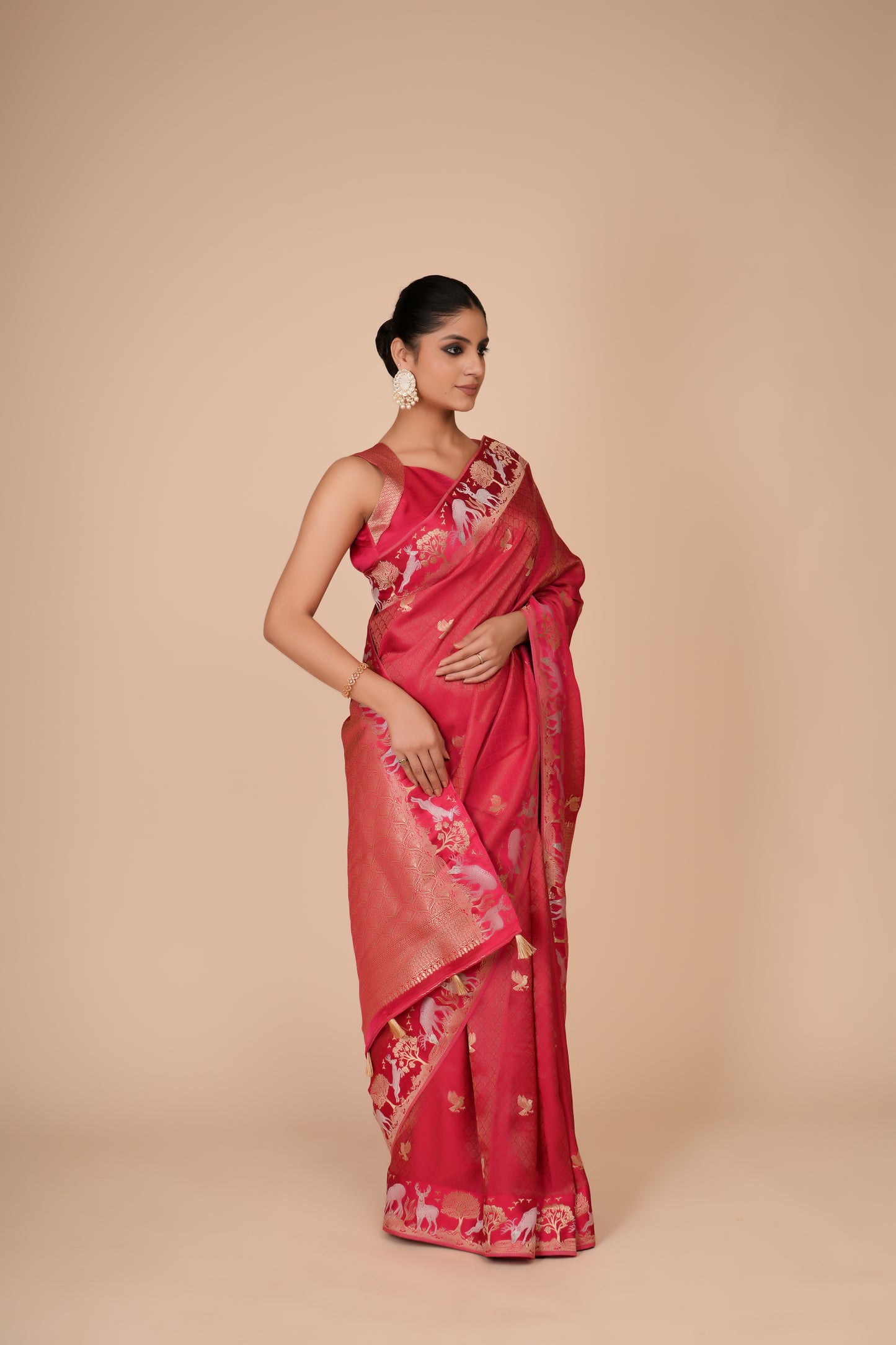PINK DOLA SILK SAREE