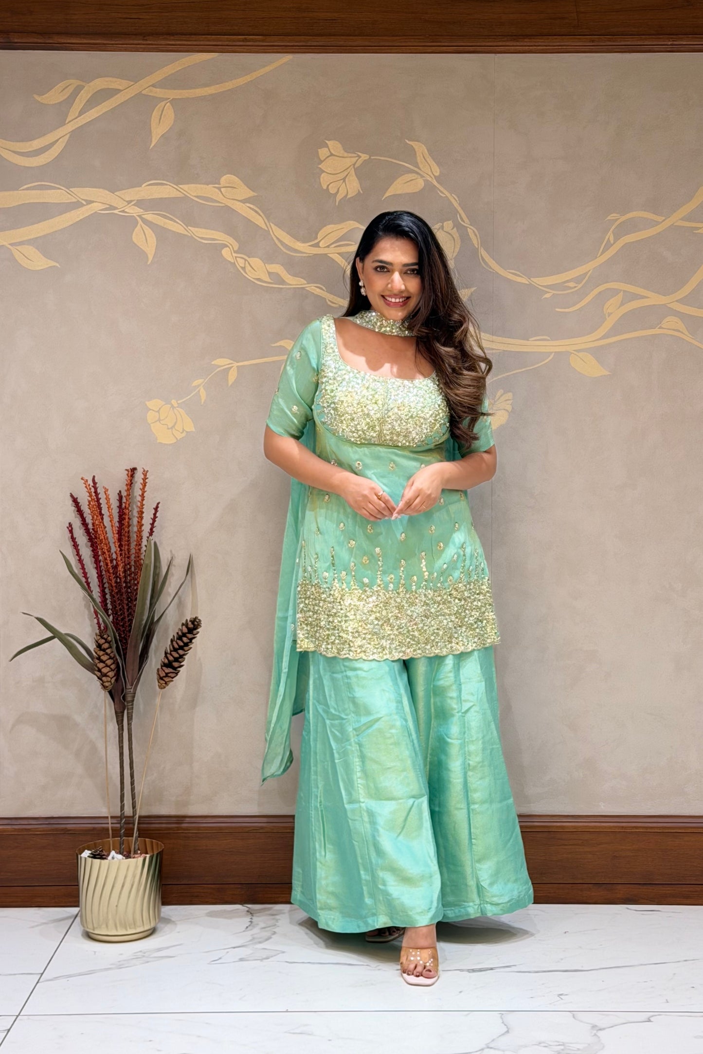 Meher Indo-Western – Tissue Silk