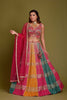 MULTI COLOR PANELED LEHENGA