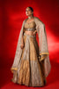 SILVER & GOLD TISSUE LEHENGA