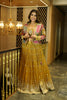 OCHRE YELLOW CROP TOP LEHENGA