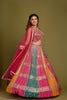 MULTI COLOR PANELED LEHENGA