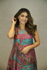 MULTICOLORED HANDLOOM SILK DRESS