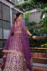 DEEP PURPLE EMBROIDERED LEHENGA