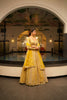 LEMON YELLOW MIRROR WORK LEHENGA