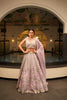 LAVENDER MIRROR EMBROIDERED LEHENGA