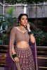 DEEP PURPLE EMBROIDERED LEHENGA