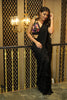 BLACK PRE DRAPED RUFFLES SAREE