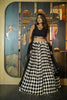 BLACK & WHITE PRINTED LEHENGA