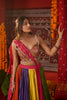 MULTI-COLOR KALI NAVRATRI LEHENGA