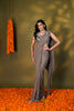 THUNDER GREY PRE STITCHED SAREE