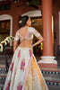 IVORY GOTA PATTI SILK TISSUE LEHENGA