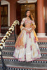 IVORY GOTA PATTI SILK TISSUE LEHENGA