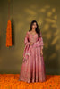 SALMON PINK TISSUE LEHENGA