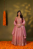 SALMON PINK TISSUE LEHENGA