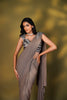 THUNDER GREY PRE STITCHED SAREE