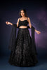 BLACK ALL OVER SEQUINS LEHENGA