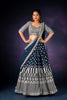 MIDNIGHT BLUE HEAVY LEHENGA