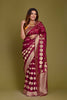 MAROON TISSUE SILK SAREE