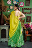 LIME & GREEN JAIPURI PRINT GOWN