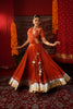 BURNT ORANGE NAVRATRI LEHENGA