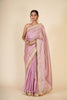 PINK TISSUE ORGANZA SAREE