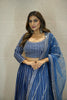 EGYPTIAN BLUE EMBROIDERED LEHENGA