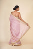 PINK TISSUE ORGANZA SAREE