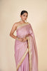 PINK TISSUE ORGANZA SAREE