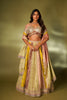 MULTI COLOR TISSUE LEHENGA