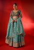 MULTI - EMBROIDERY KALI LEHENGA IN POWDER BLUE COLOR