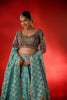 MULTI - EMBROIDERY KALI LEHENGA IN POWDER BLUE COLOR