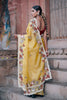 SUNSHINE YELLOW ORGANZA SILK SAREE