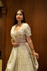 IVORY WEAVING SILK LEHENGA