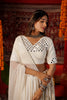 WHITE MIRROR EMBROIDERED NAVRATRI