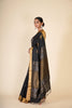 BLACK KANJIVARAM ZARI BUTTA SAREE