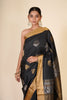 BLACK KANJIVARAM ZARI BUTTA SAREE