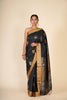 BLACK KANJIVARAM ZARI BUTTA SAREE