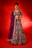 WINE SILK LEHENGA