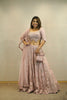 ROSE QUARTZ HEAVY EMBROIDERED LEHENGA