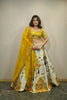 PASTEL GREEN & YELLOW EMBROIDERED LEHENGA