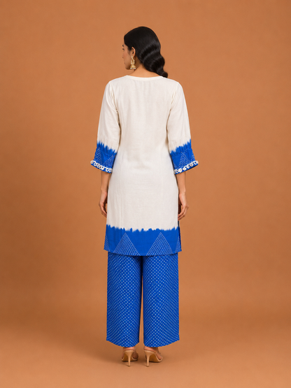 Sunshine Yellow Bandhani Kurta Set